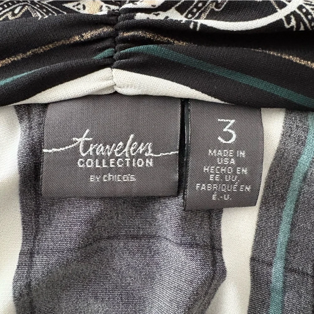Chicos Travelers Collection Open Front Cardigan Slinky Sz 3 XL 16